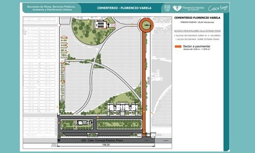 F. Varela - Pavimentación en calle interna del Cementerio Municipal